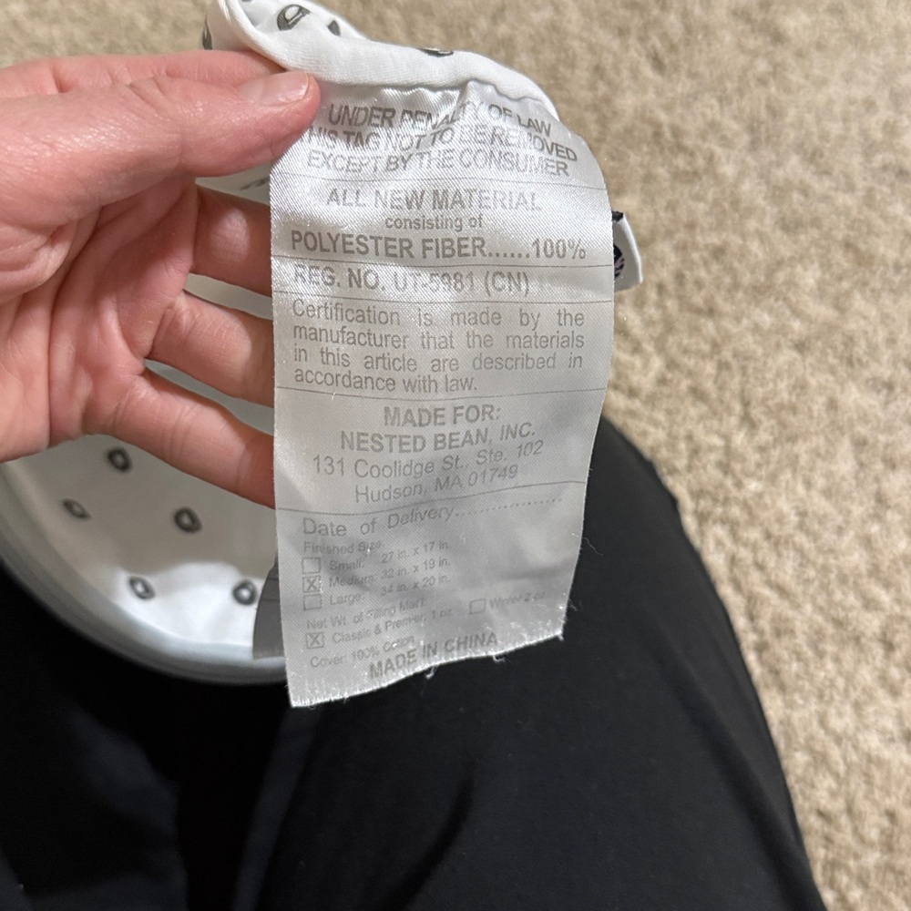 Nested Bean White and Gray Sleep Sack - Picture 6 of 7